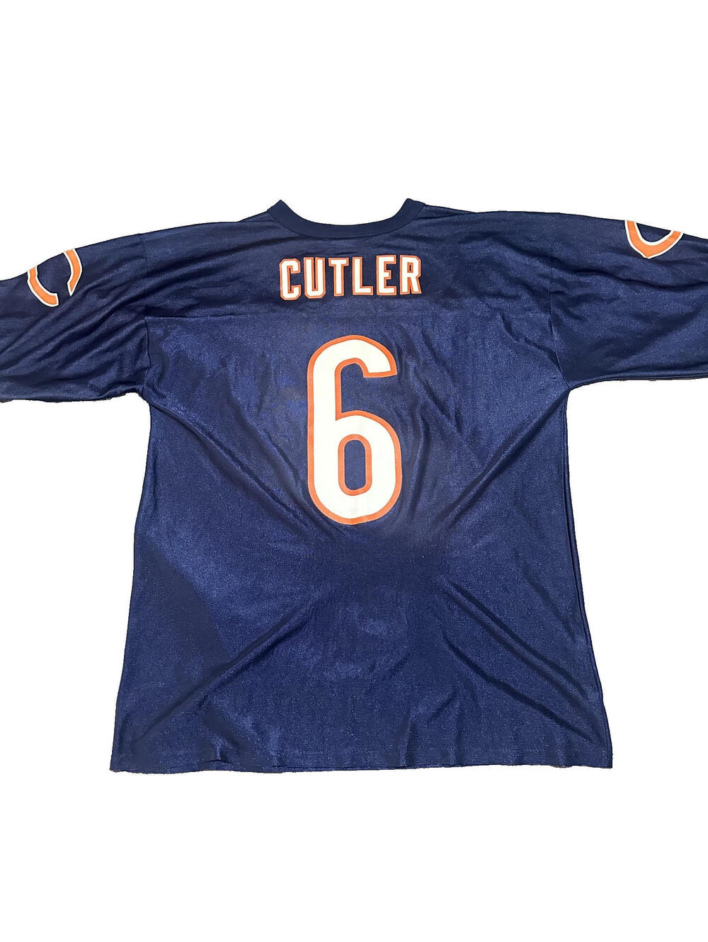 NFL Jay Cutler Jersey Men Large L Chicago Bears Team NFL Football Shirt #6 Blue
